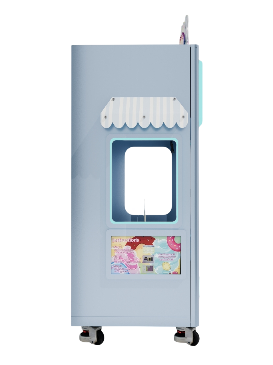 Smart Commercial Self-Service Cotton Candy Vending Machine