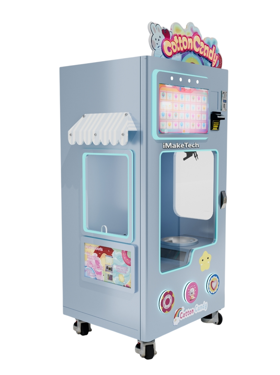 Smart Commercial Self-Service Cotton Candy Vending Machine