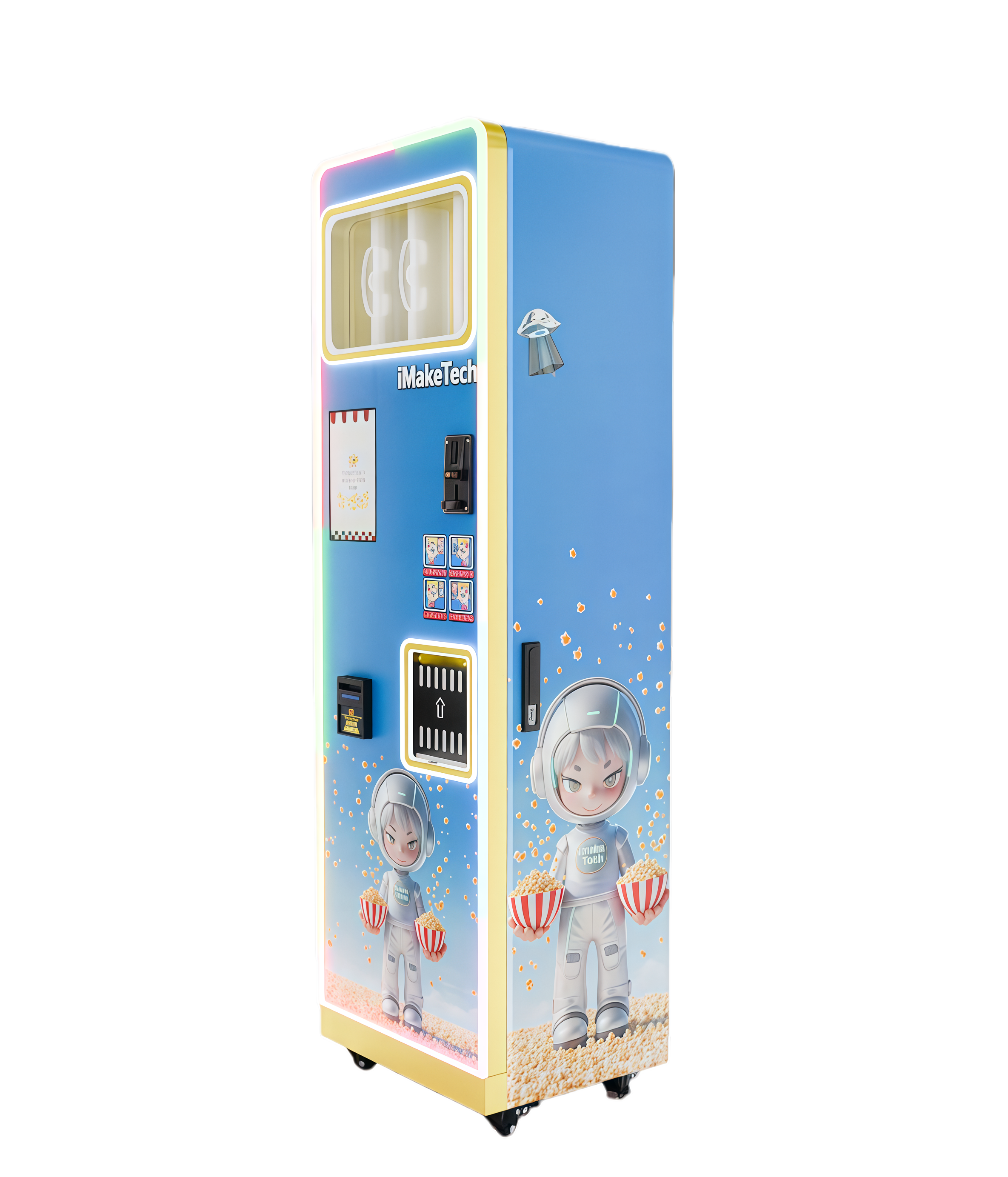 Smart Commercial Popcorn Machine, Automatic Popcorn Vending Equipment for Movie Theaters and Shopping Malls.