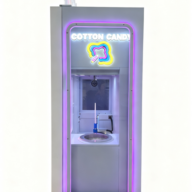 Double cabinet marshmallow machine, self-service vending machine, fully automatic marshmallow making machine, commercial equipment