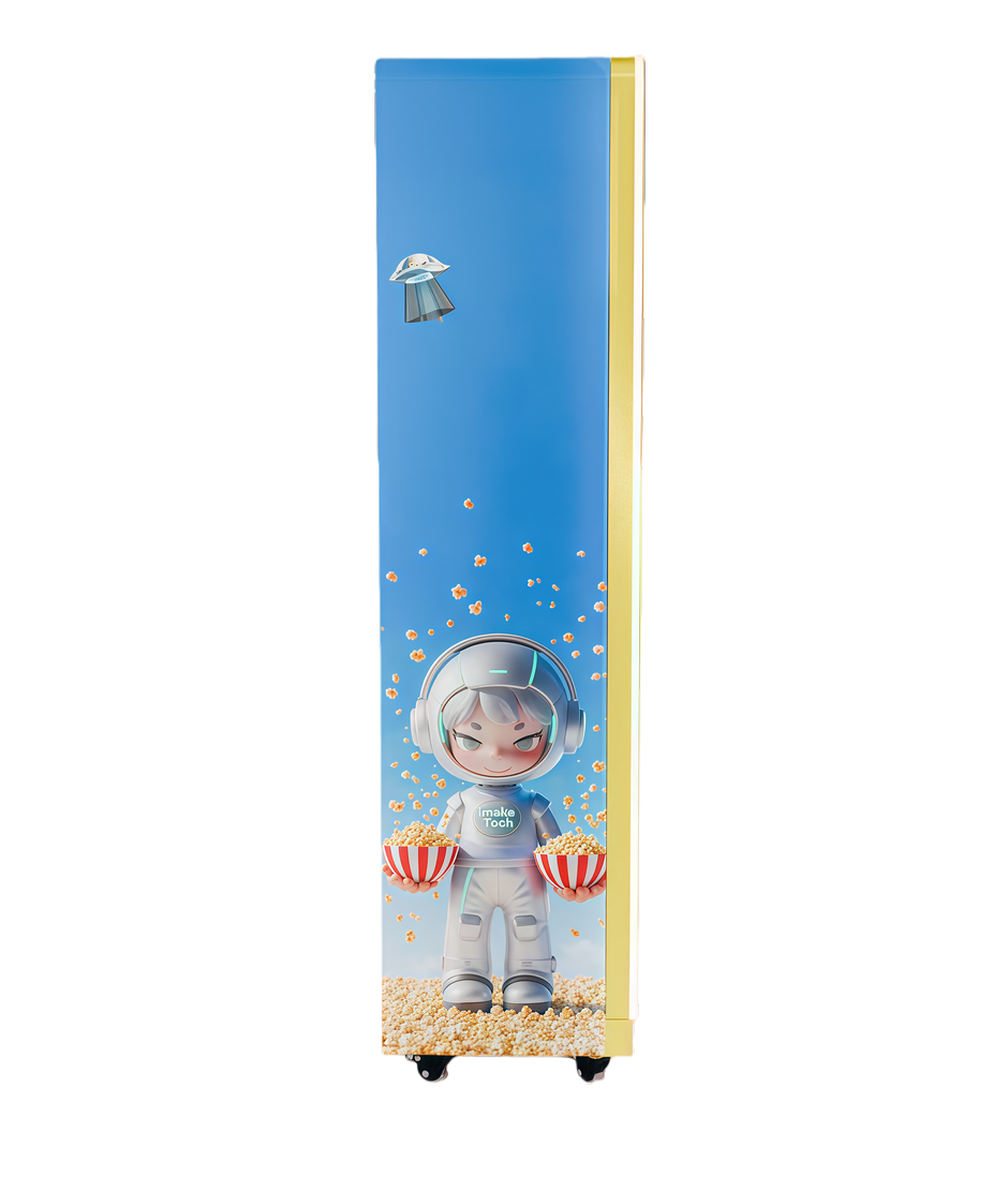 Smart Commercial Popcorn Machine, Automatic Popcorn Vending Equipment for Movie Theaters and Shopping Malls.