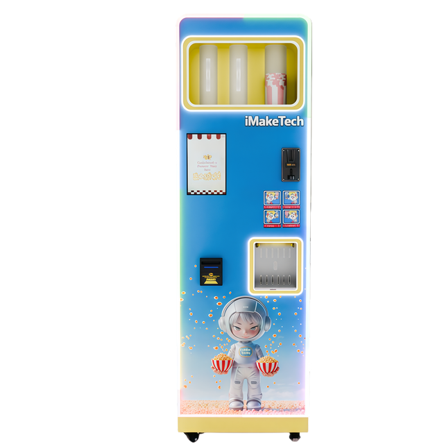 Smart Commercial Popcorn Machine, Automatic Popcorn Vending Equipment for Movie Theaters and Shopping Malls.
