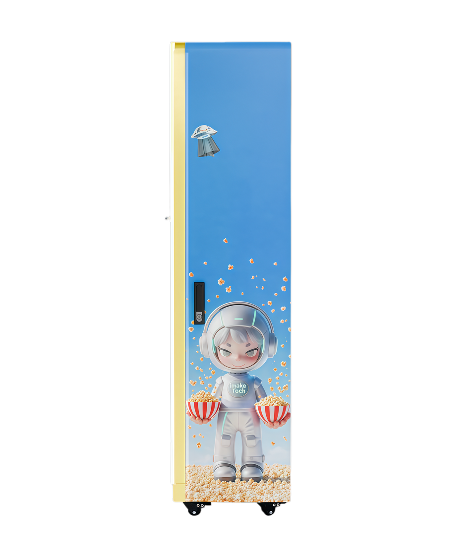 Smart Commercial Popcorn Machine, Automatic Popcorn Vending Equipment for Movie Theaters and Shopping Malls.